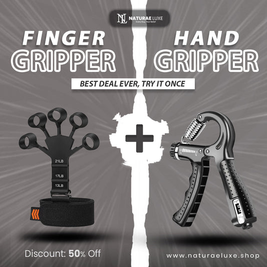 Hand Grip with Counter+1 pc Silicone Finger Exercise Grip